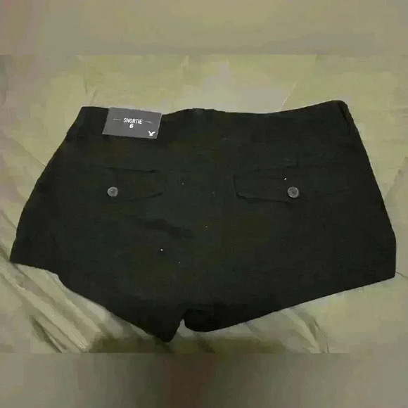 American Eagle  Outfitters black shortie shorts size 6 NWT - Picture 3 of 3